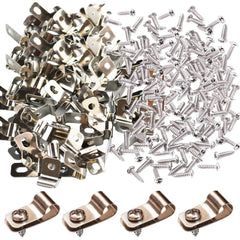 Yowlieu front pack showing 100 stainless clips and screws for durable fencing