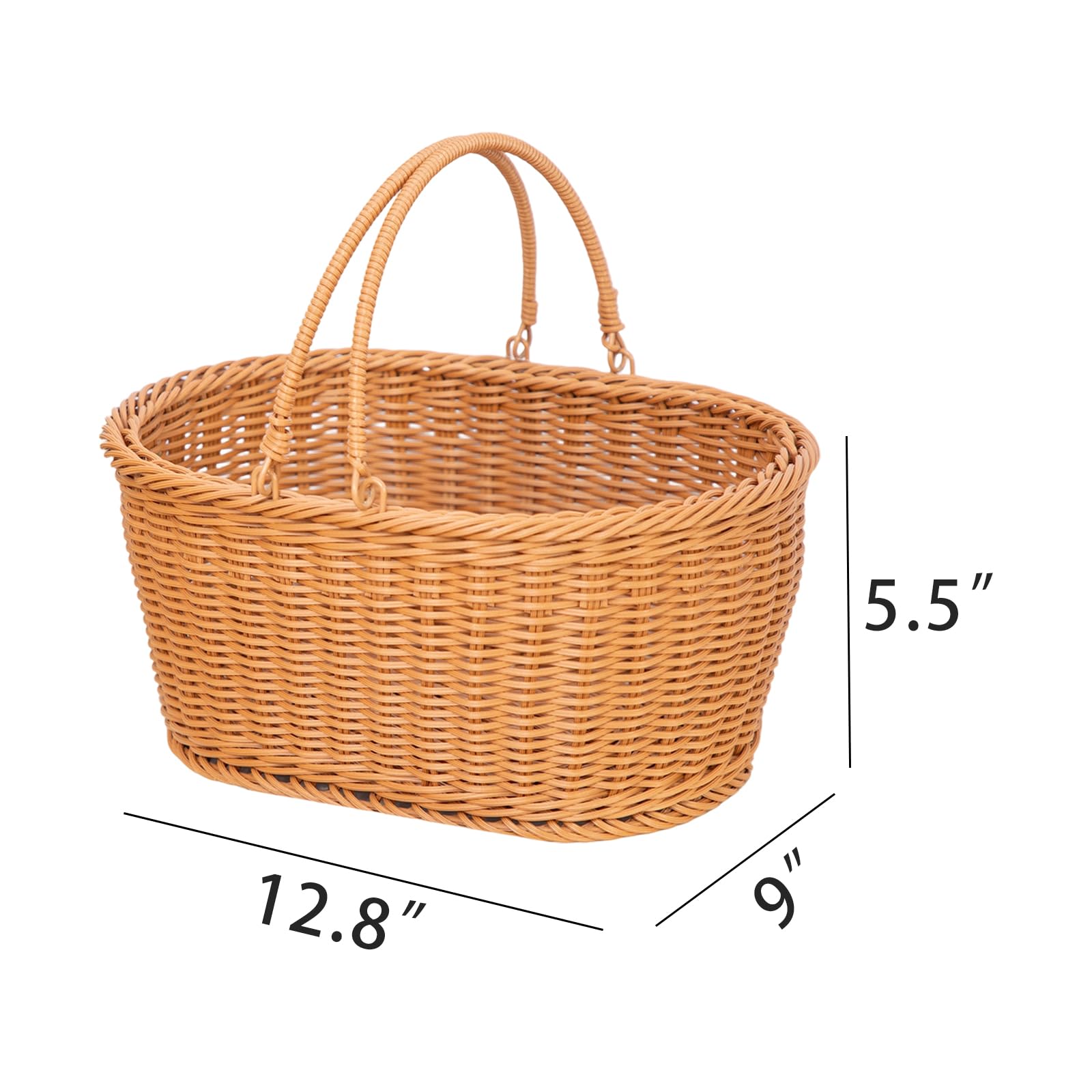 YRMTKIHE basket in garden with produce illustrating outdoor harvest use