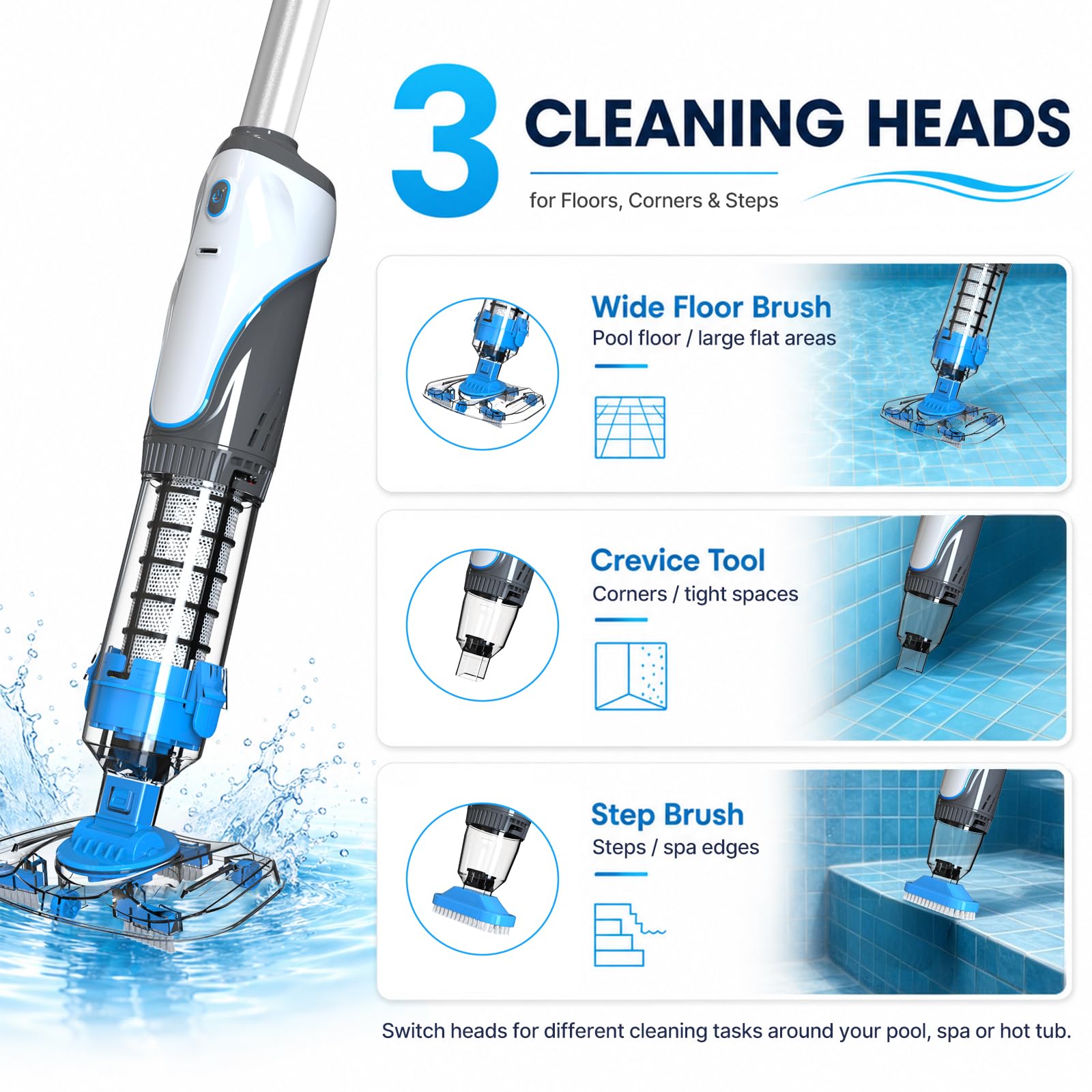 YSMJ ergonomic handle and controls enabling comfortable grip and easy operation