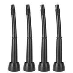 Yuecoom front view of four black silicone liners showing product readiness