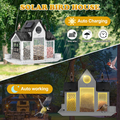 YYWMWM top solar panel detail showing sunlight charging benefit for nighttime glow