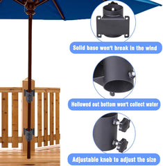 YZZHAJ clamp holding umbrella in use for quick outdoor coverage