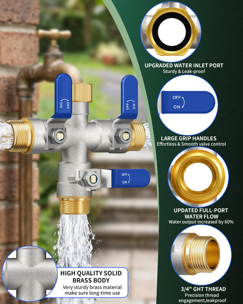 ZaakWang 360-degree swivel inlet demonstrating flexible installation and fit