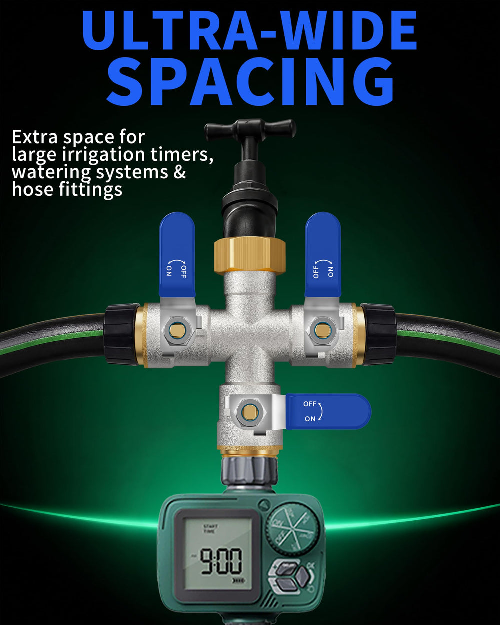 ZaakWang valves open with visible flow to illustrate high-throughput design