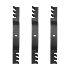 ZALANA blade front view showing toothed edge and robust steel for improved mulching