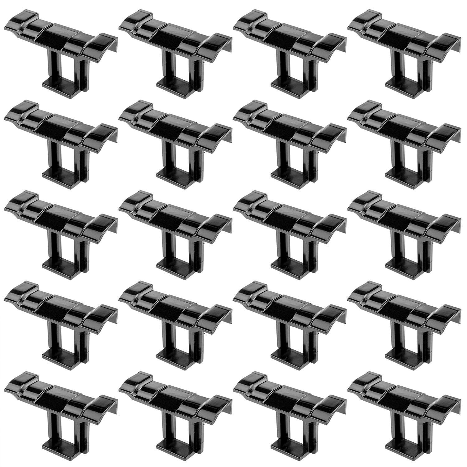 Zangc drainage clamp front view showing durable ABS body and sleek black finish for long-lasting protection
