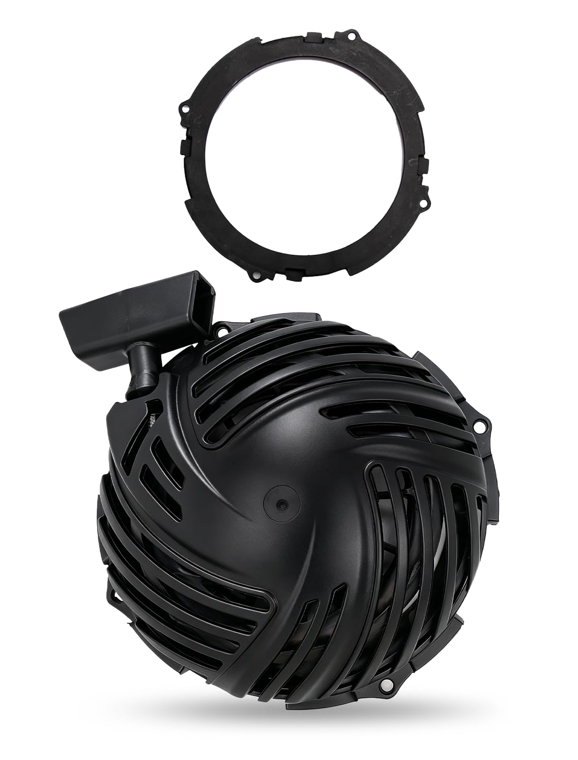 ZeeKee recoil starter front view showing mounting holes and cover, ensures correct fit