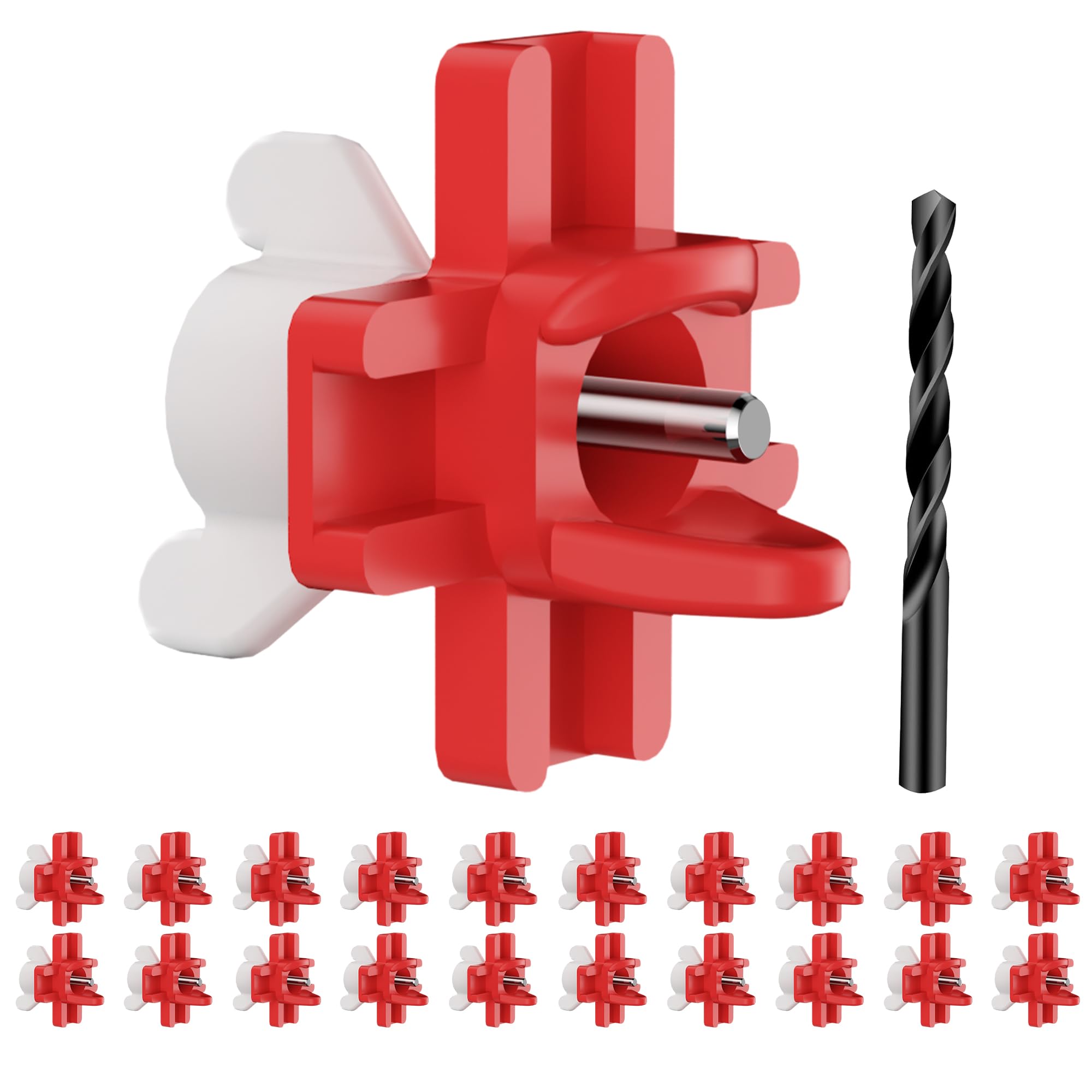 ZenxyHoC front packaging showing 20 red nipples and included drill bit benefits cleaner coop