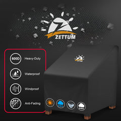 Zettum quick-release buckle and hem showing windproof secure attachment