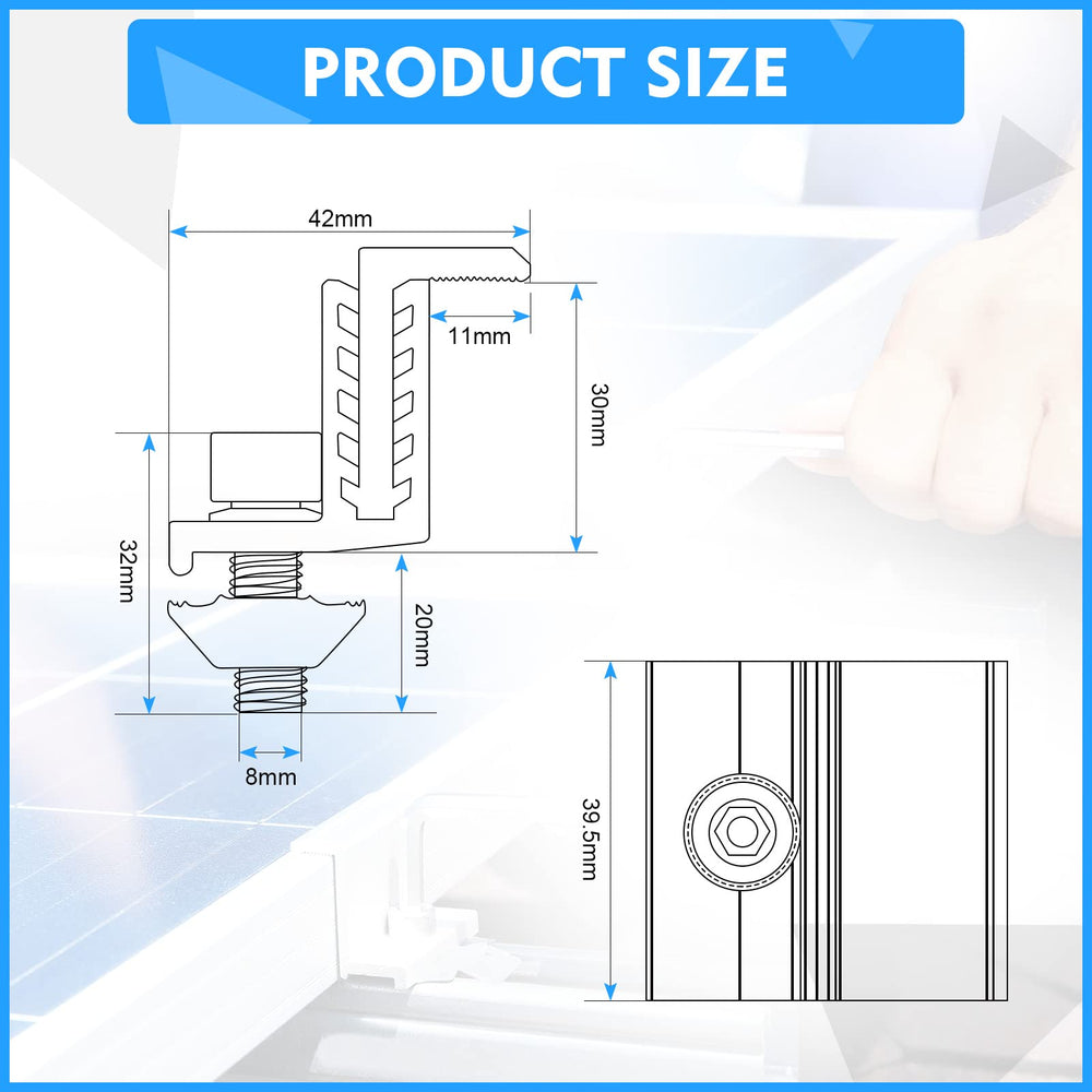 Zhengmy close-up of Z-bracket profile revealing adjustable jaw for secure grip