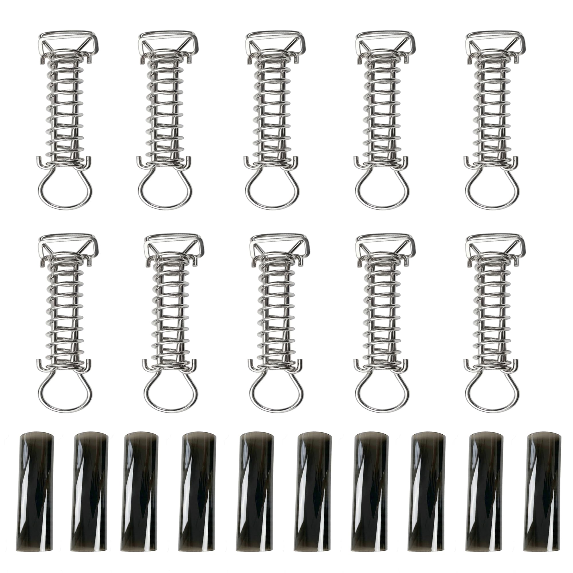 Zhouyiqiaoyu front packaging showing 10 heavy duty springs and clear labeling benefit durability