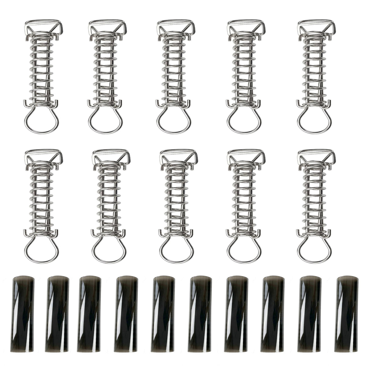 Zhouyiqiaoyu front packaging showing 10 heavy duty springs and clear labeling benefit durability