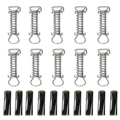 Zhouyiqiaoyu front packaging showing 10 heavy duty springs and clear labeling benefit durability