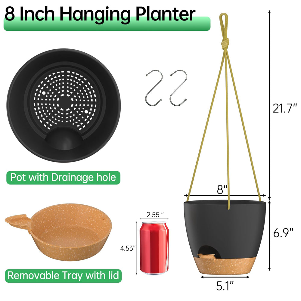 ZMTECH close-up of drainage holes and removable watering lip for easy maintenance
