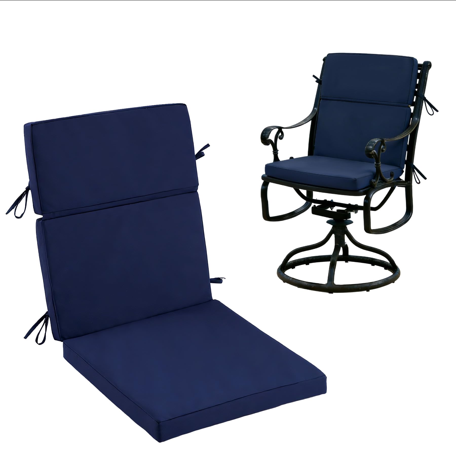 Zonamat front view full cushion shows fit and shape for chairs
