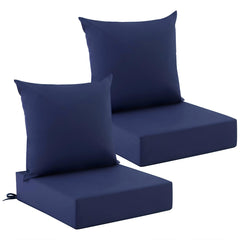Zonamat front view patio set showing neat fit and inviting comfort