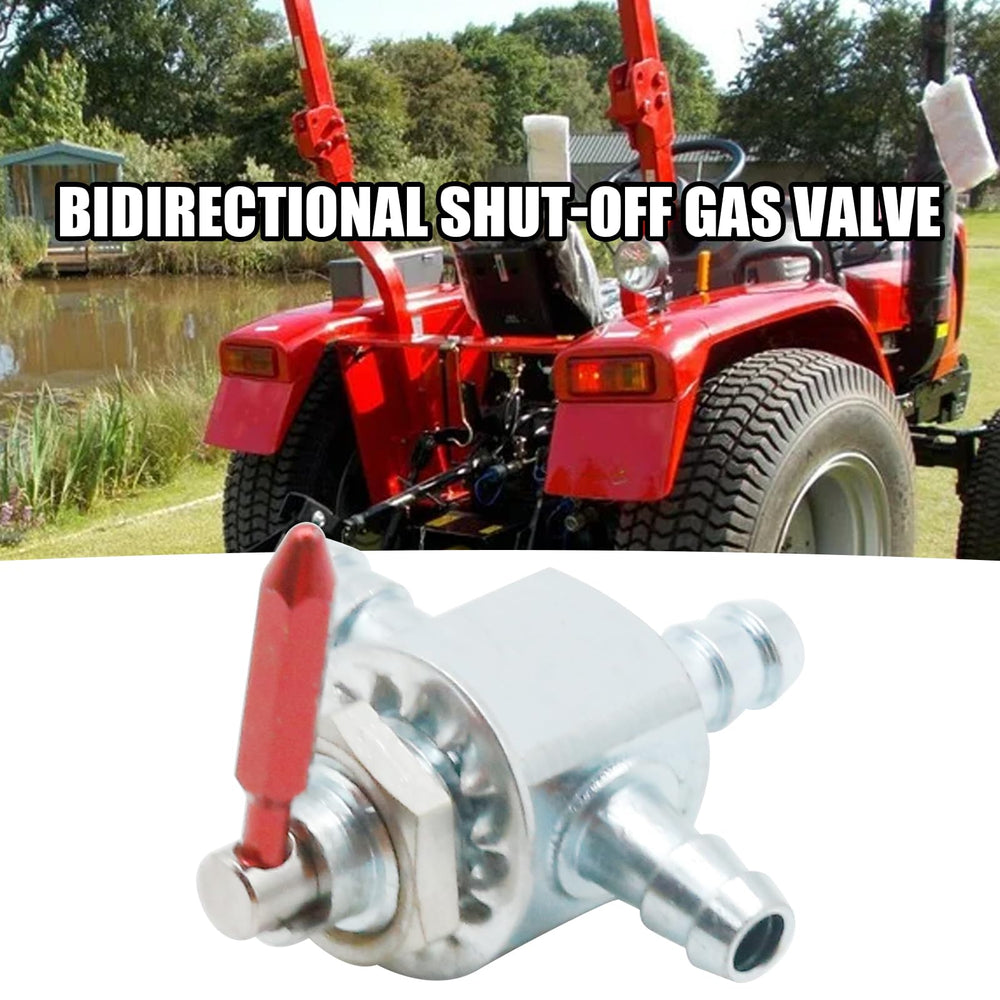 Zreneyfex valve installed on mower fuel line demonstrating easy replacement