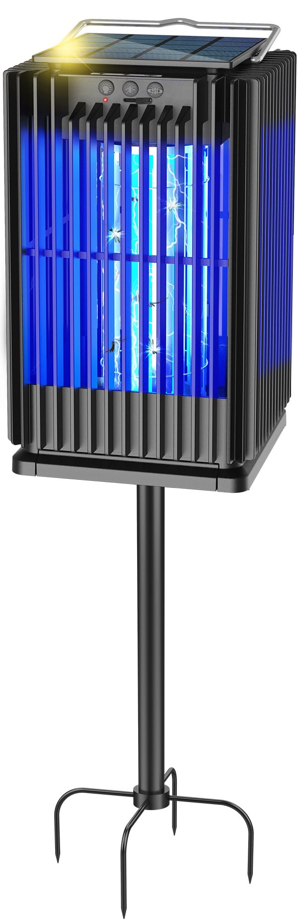 Zwiran front view with ground bracket showing stable placement benefit