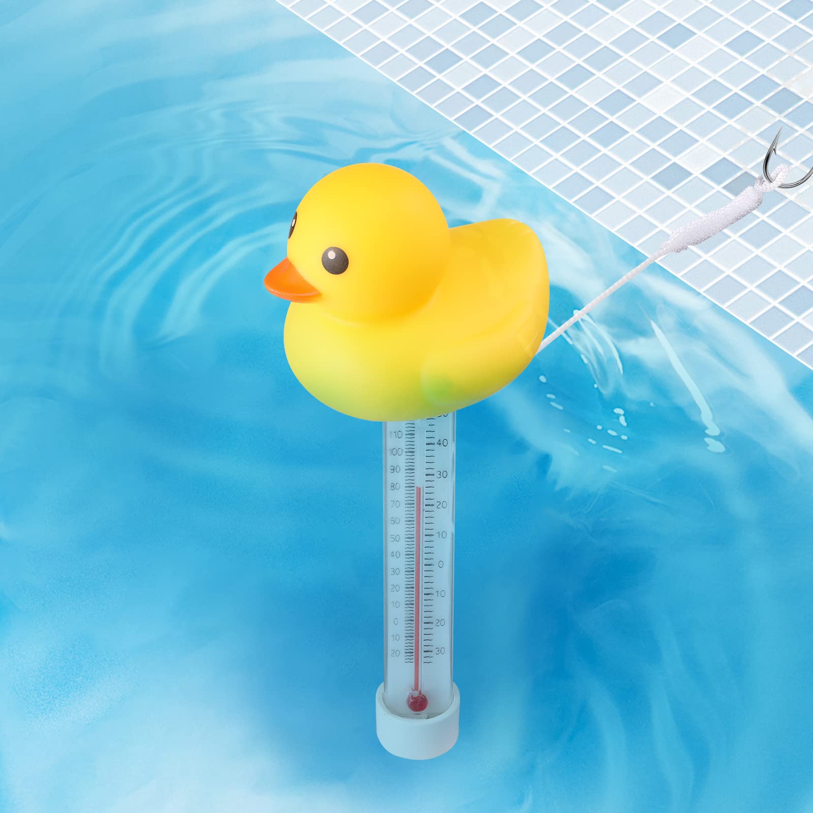 Zxmissu waterproof seal detail of duck thermometer for durable pool use